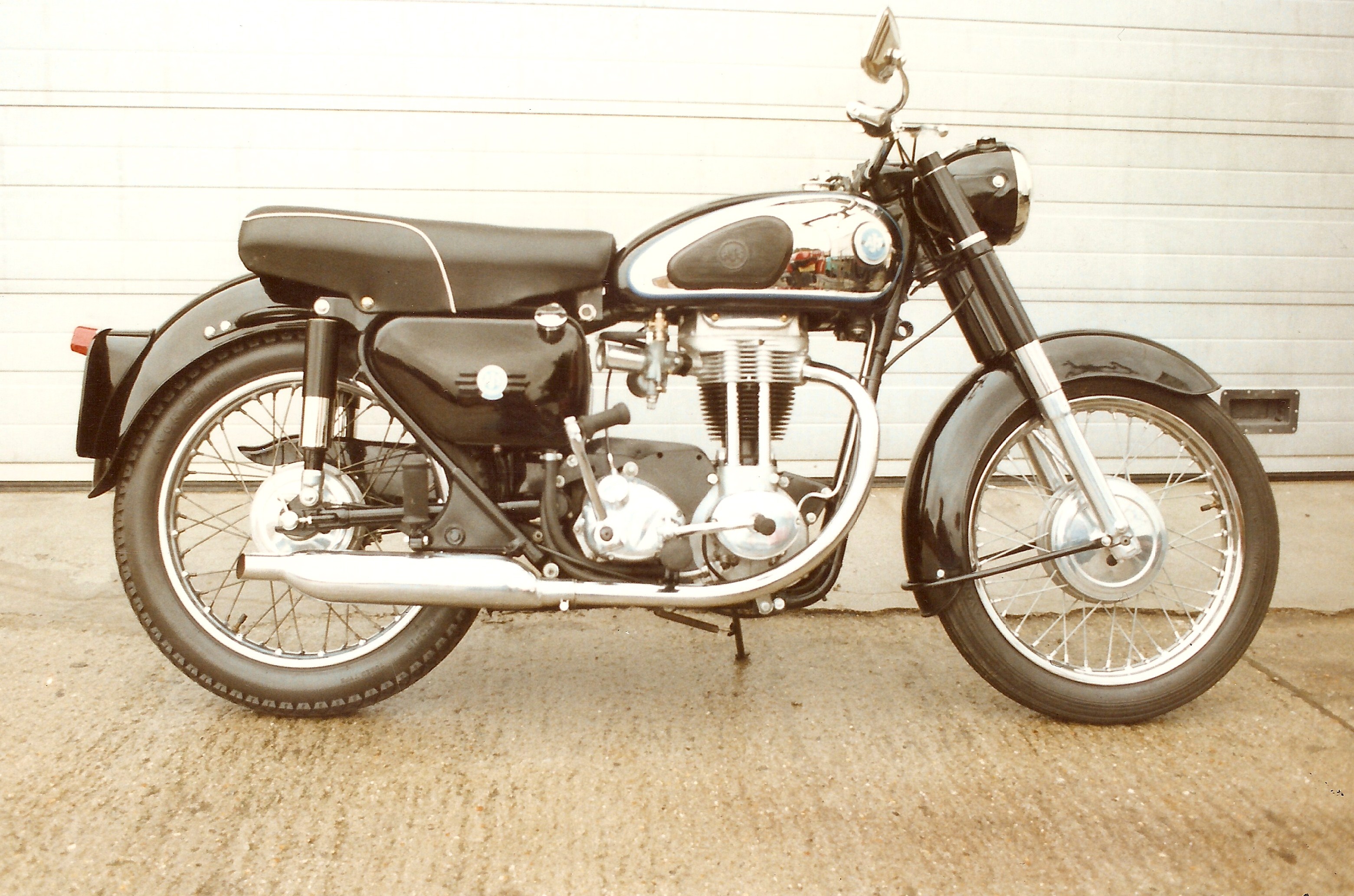 We have restored numerous AMC's of all brand name persuasions now.from this not very esteemed but handsome and practical late AJS model 16MS (some times unkindly known as the 'pee pot points' model)